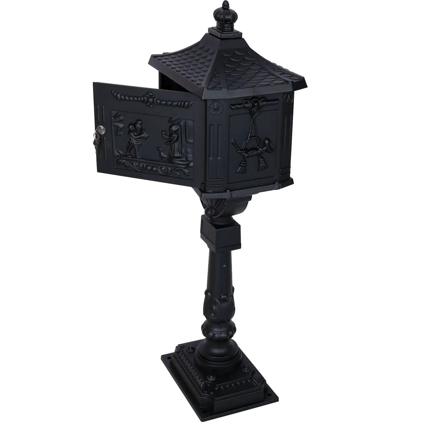 Cast Aluminum Mail Box, Postal Box, Mailbox by Unique Piece Furniture