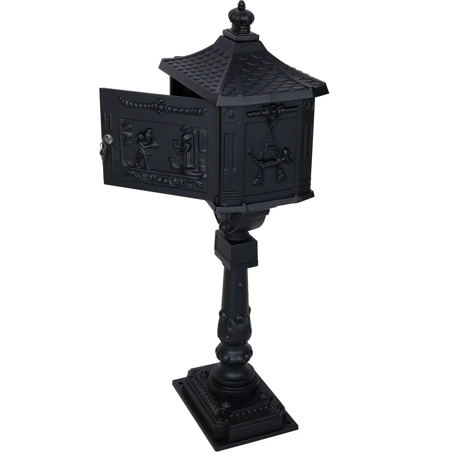 Cast Aluminum Mail Box, Postal Box, Mailbox by Unique Piece Furniture