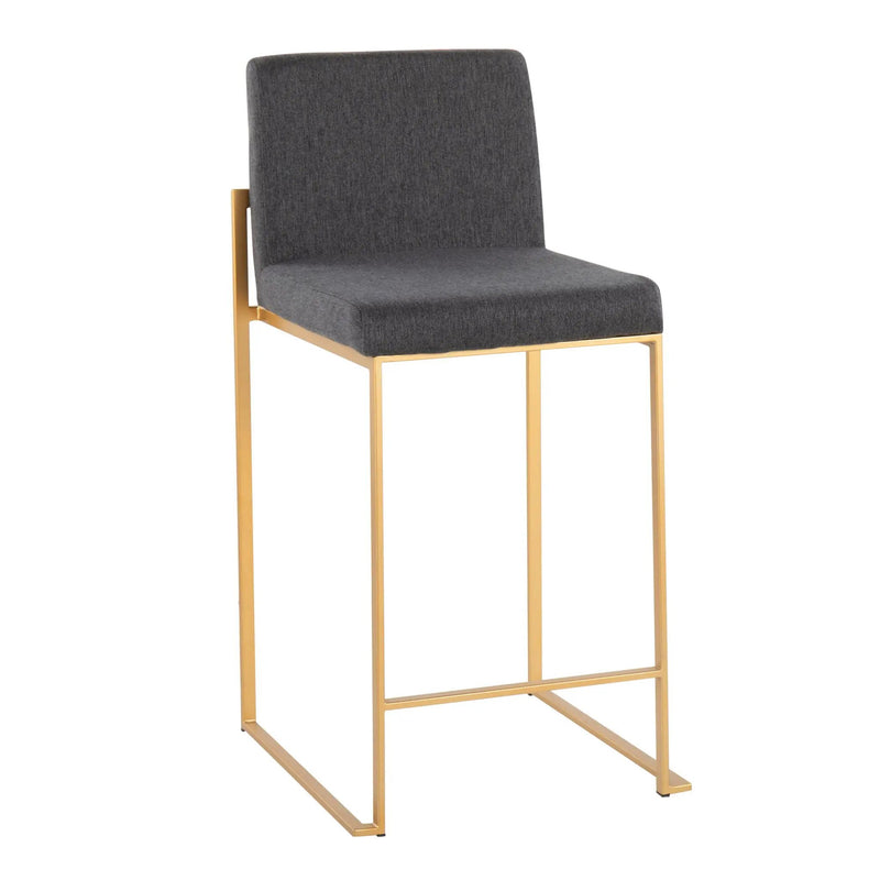 Fuji - Contemporary High Back Stylish Counter Stool by HouseOfZazla