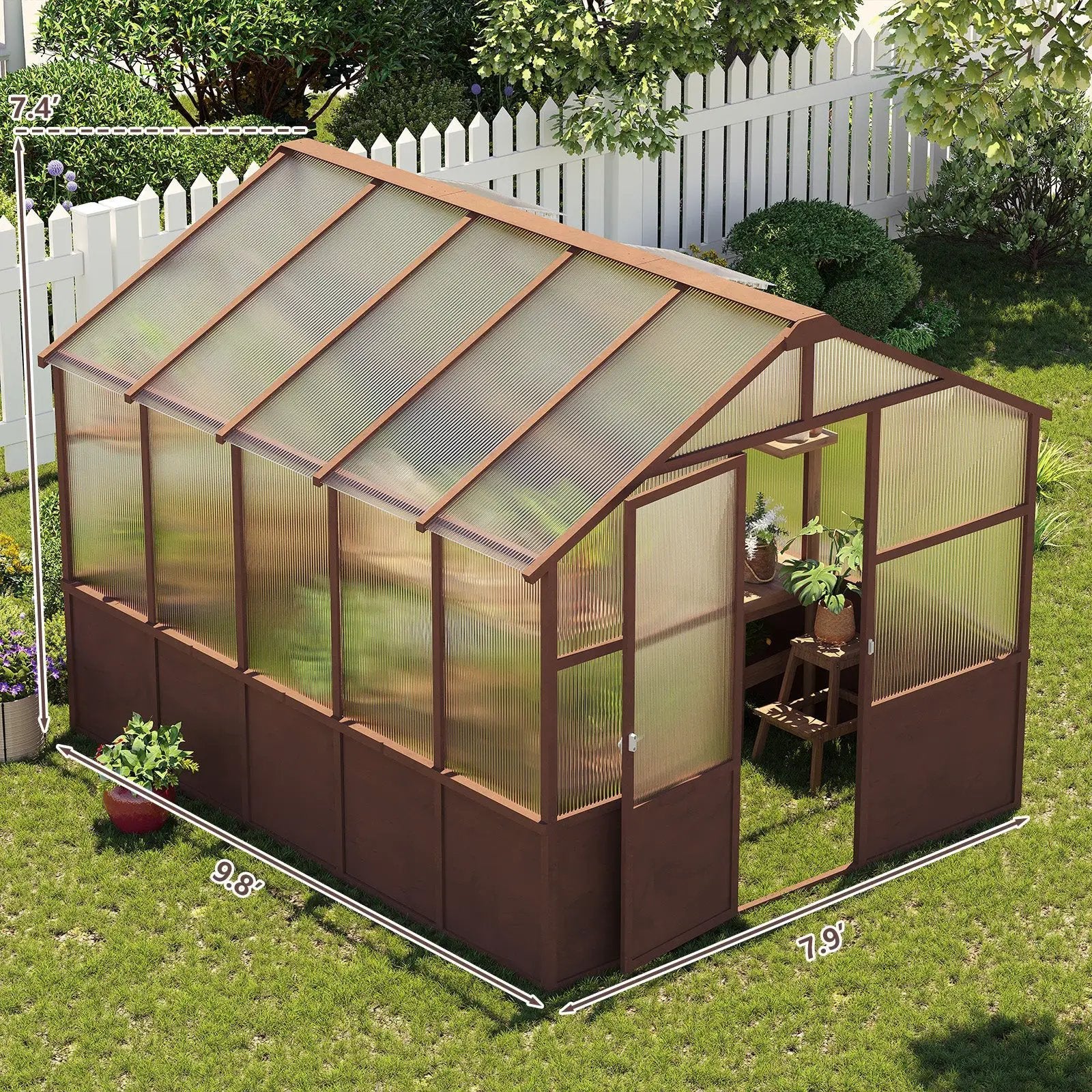 8x10 FT Greenhouse Kit by HouseOfZazla