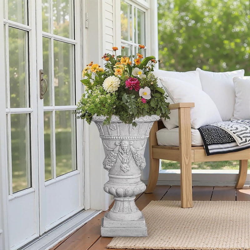 MGO Garden Urn - Light Grey by HouseOfZazla