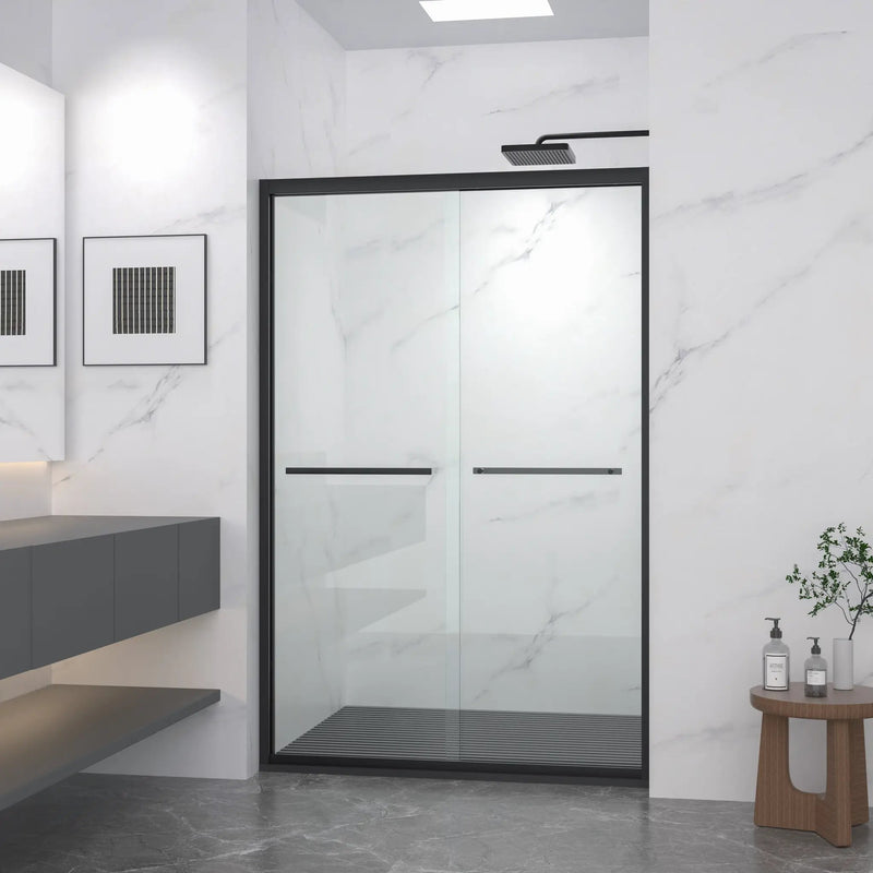 Aluminum Frame Double Sliding Shower Door by HouseOfZazla