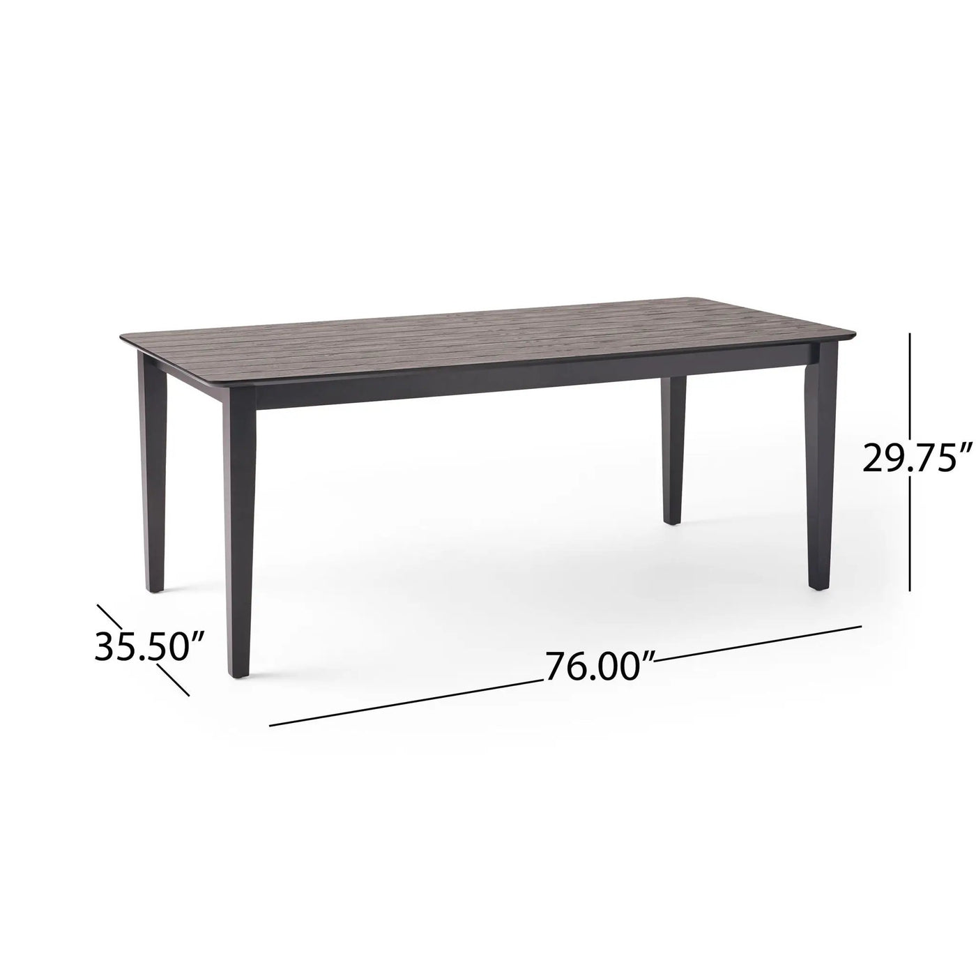 Farmhouse Charm Dining Table With Square Leg by HouseOfZazla