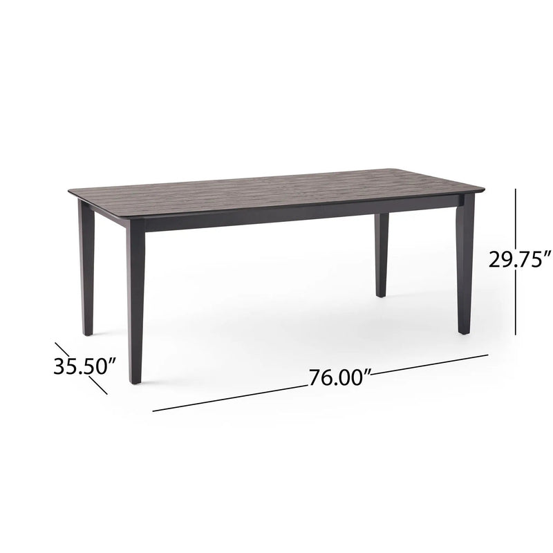 Farmhouse Charm Dining Table With Square Leg by HouseOfZazla
