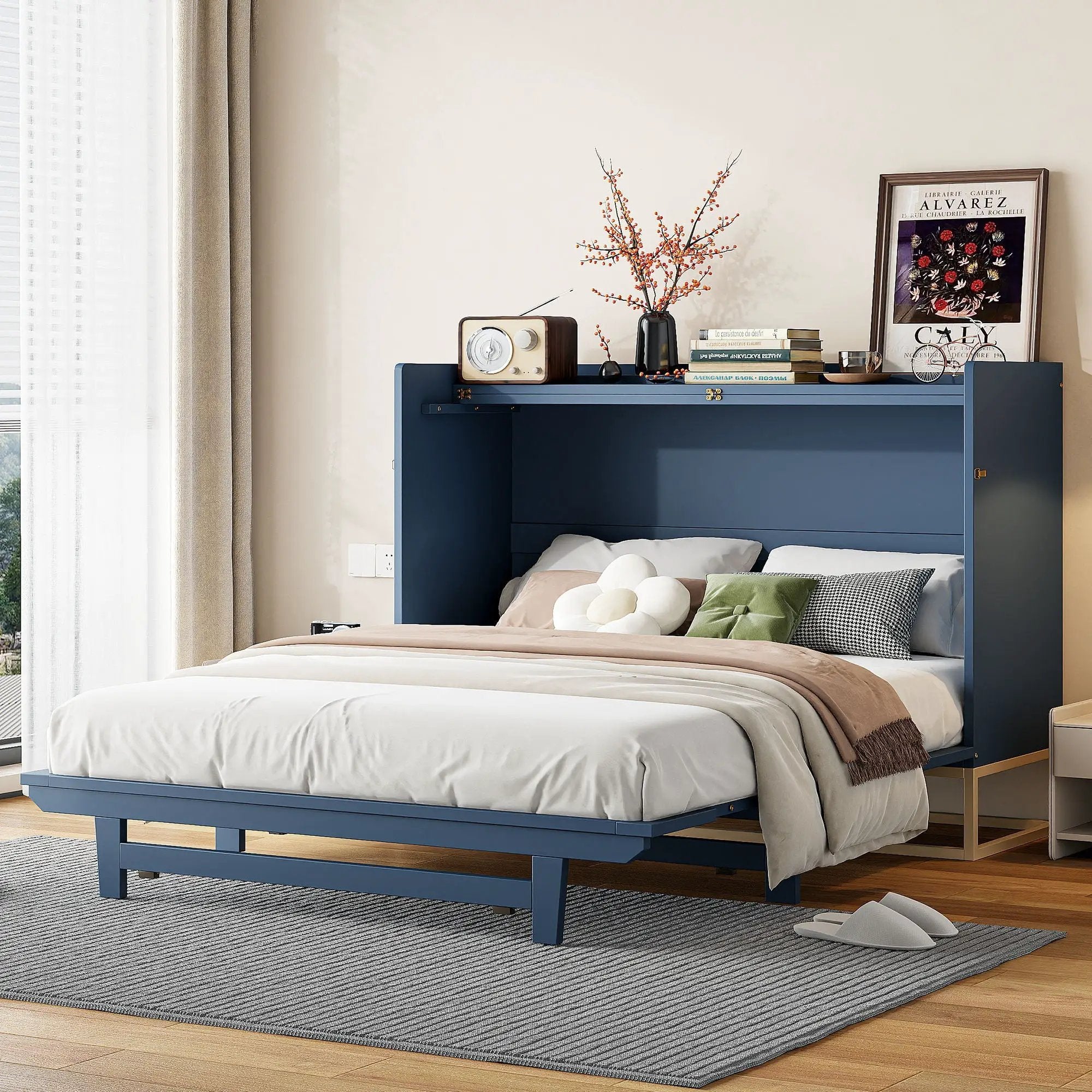 Murphy Bed With Iron Legs, Modern Design by Unique Piece Furniture