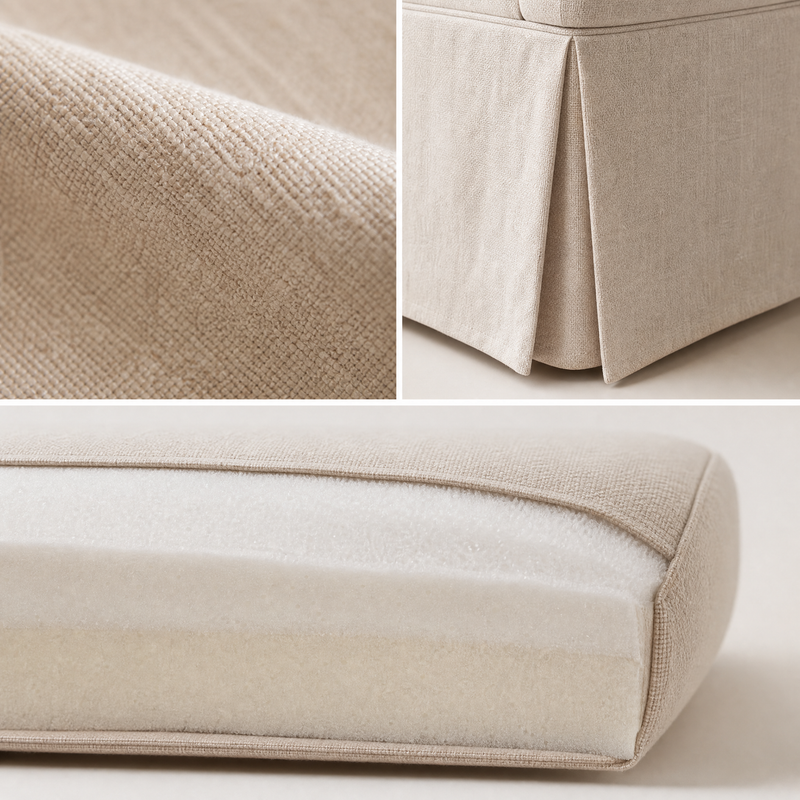 Upholstered Dining Chair with Casters - Modern Fabric, 1 Piece, photo 7 of 9