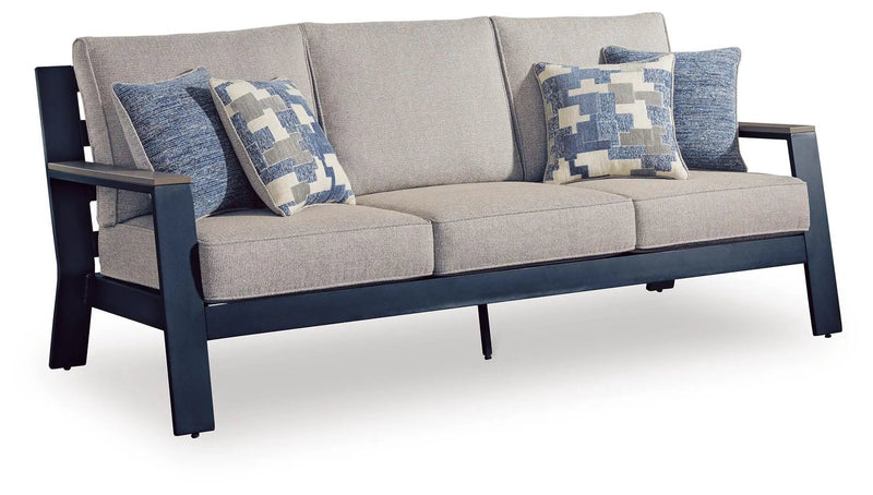 East Beach - Sofa With Cushion - Blue by Unique Piece Furniture