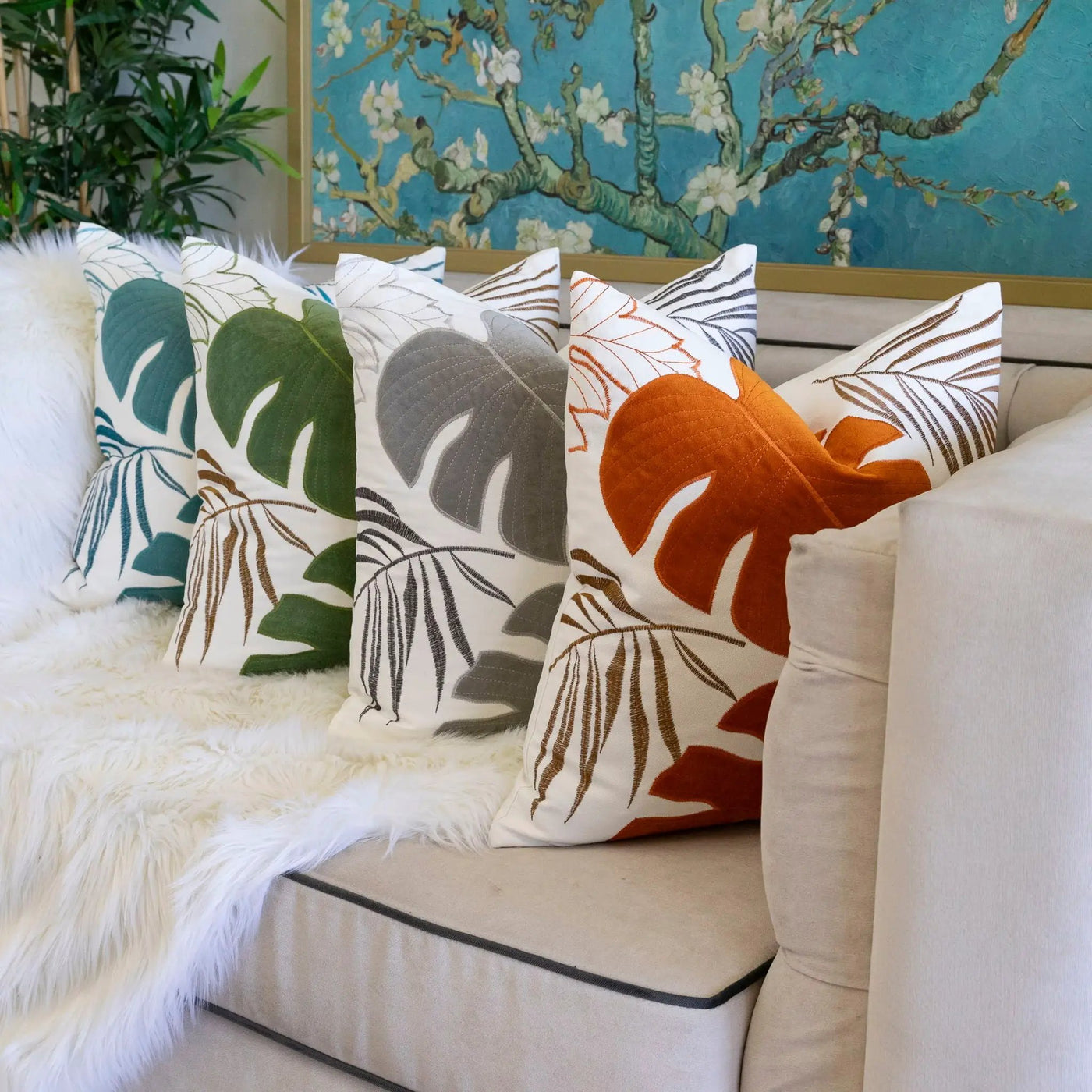 Autumn Vibes Leaf Accent Pillow by HouseOfZazla