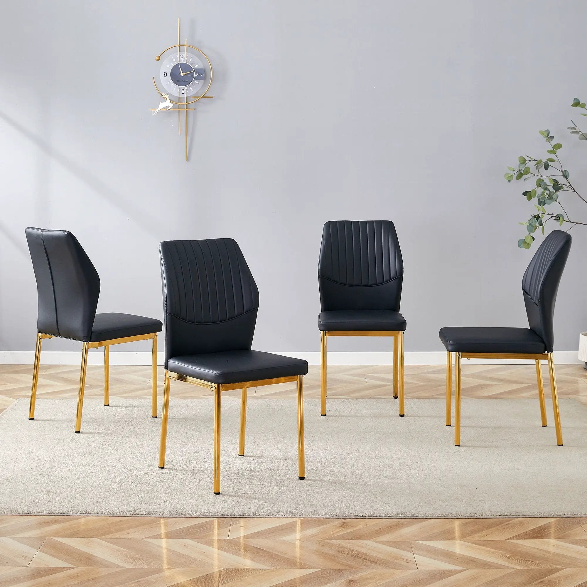 Luxury Simple Chair With Metal Leg by Unique Piece Furniture