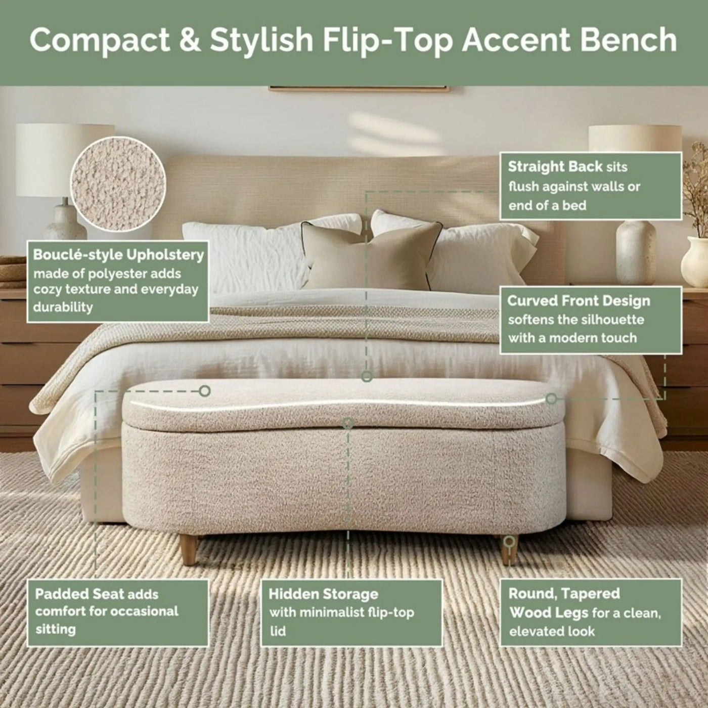 Flip Top Storage Bench by HouseOfZazla