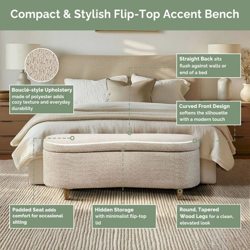 Flip Top Storage Bench by Unique Piece Furniture