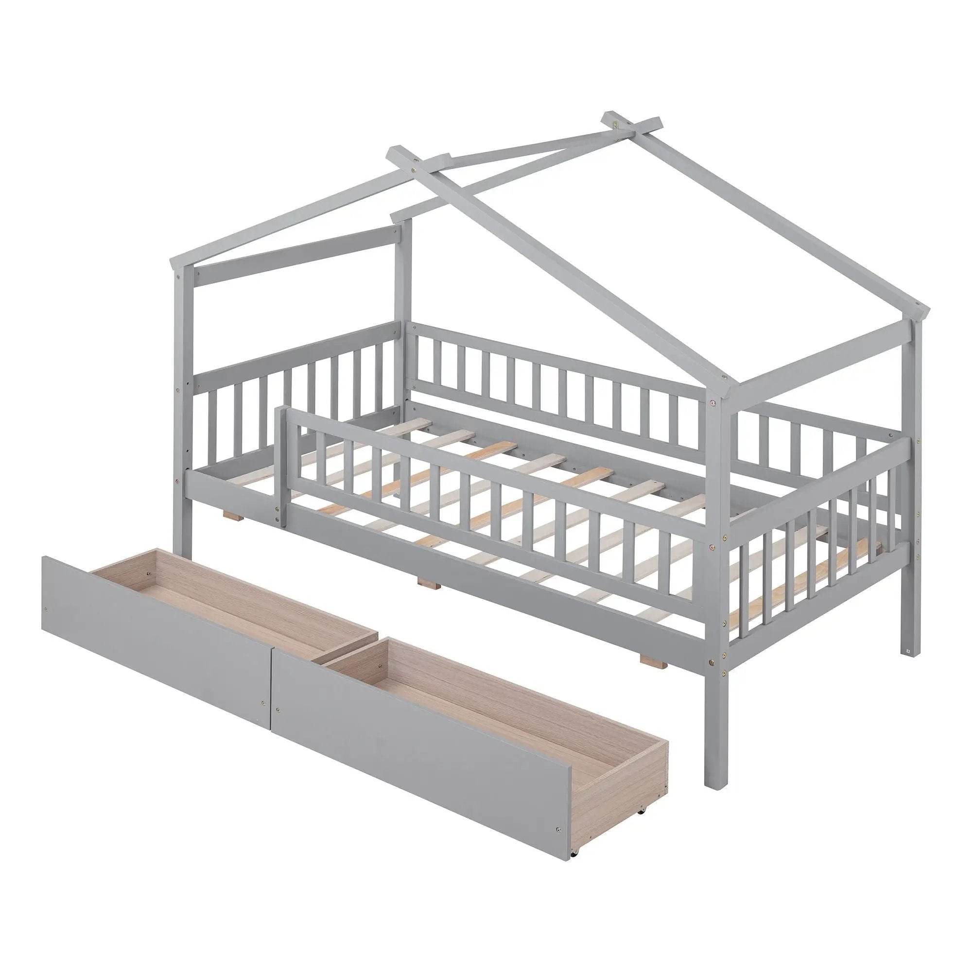 House Bed With 2 Drawers by Unique Piece Furniture