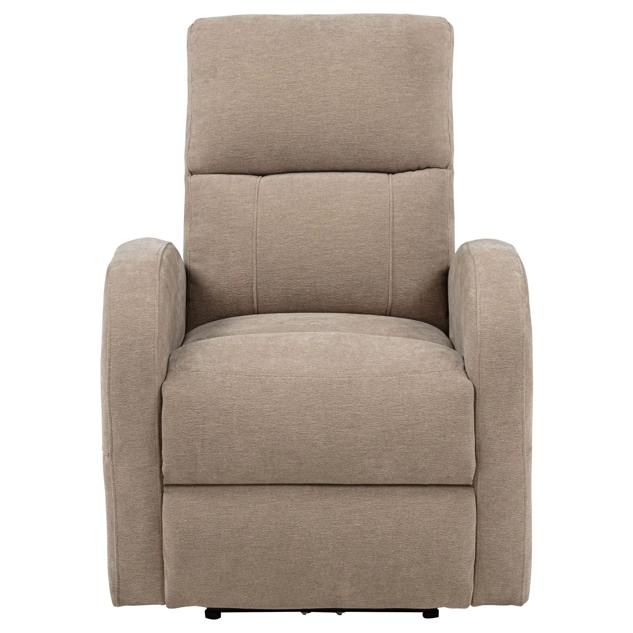 Grant Fabric Upholstered Power Recliner Chair Camel by Unique Piece Furniture