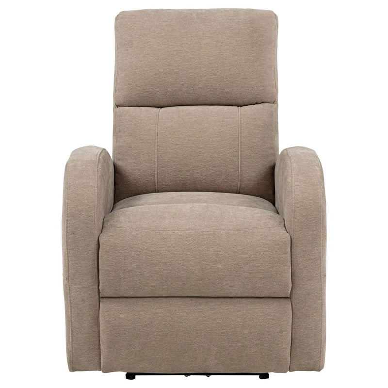 Grant Fabric Upholstered Power Recliner Chair Camel by Unique Piece Furniture