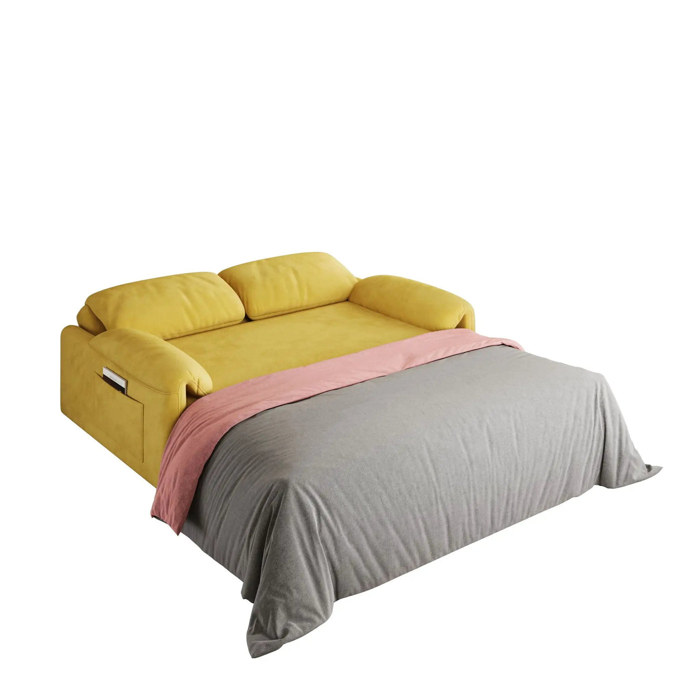 Sofa, Dual Purpose Lounge With Retractable Queen Size Bed by HouseOfZazla