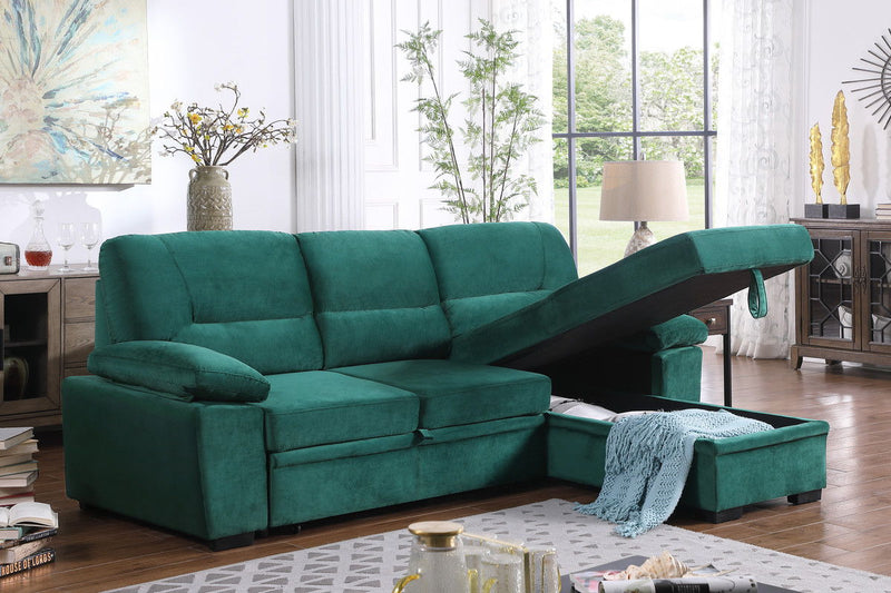 Kipling - Reversible Sleeper Sectional Sofa Chaise by HouseOfZazla