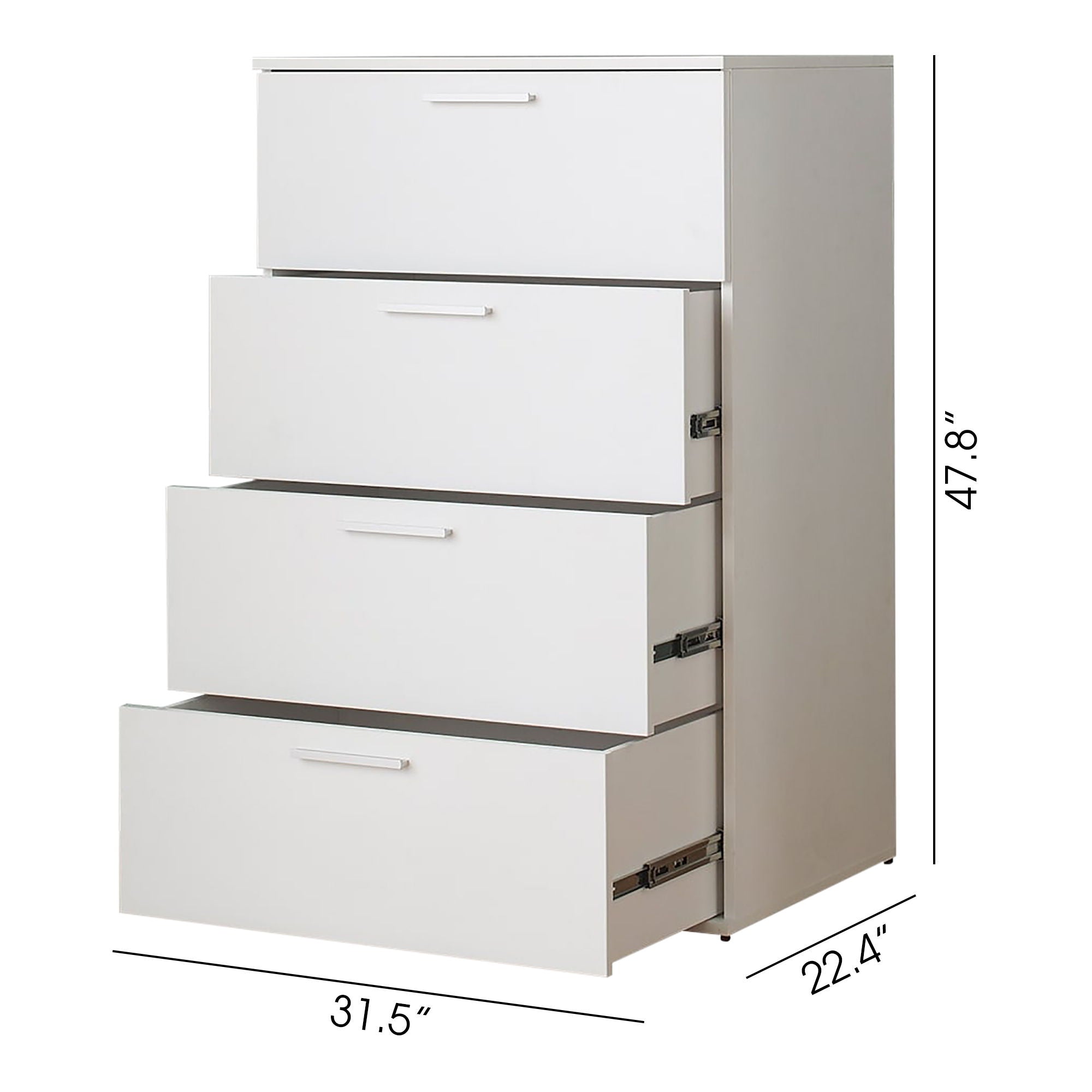 Oliver - Farmhouse Jumbo Chest With 4 Drawer Storage by HouseOfZazla