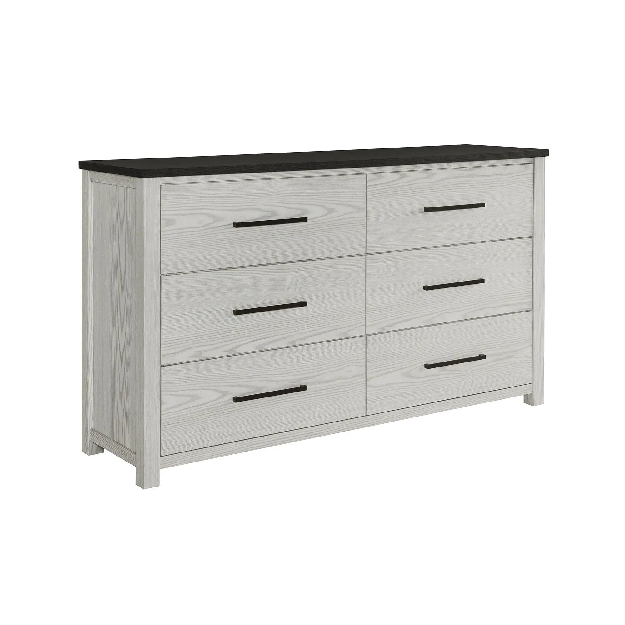 Avery - King Bedroom Set With Bookcase Headboard, Low Profile Bed, Spacious Drawers - Beige by Unique Piece Furniture