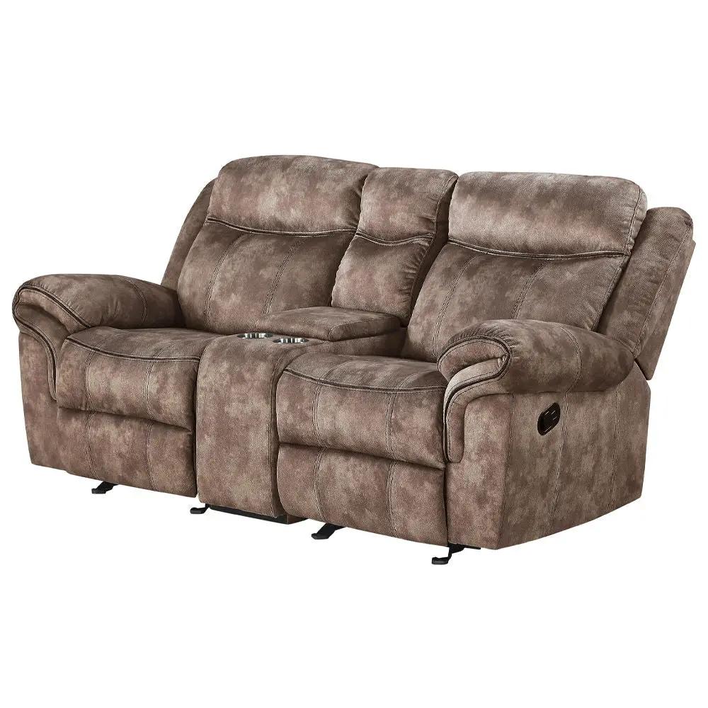 Zubaida - Loveseat w/USB Dock & Console (Glider & Motion) by Unique Piece Furniture