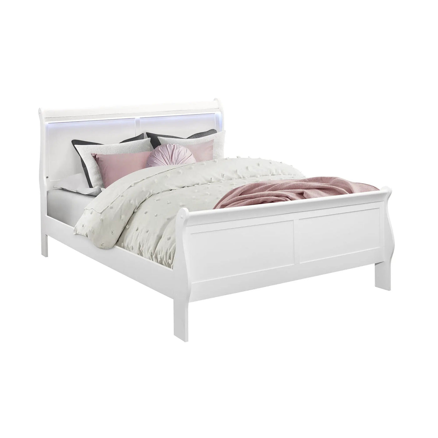 Charlston - 5 Piece Bedroom Set With LED Headboard by HouseOfZazla