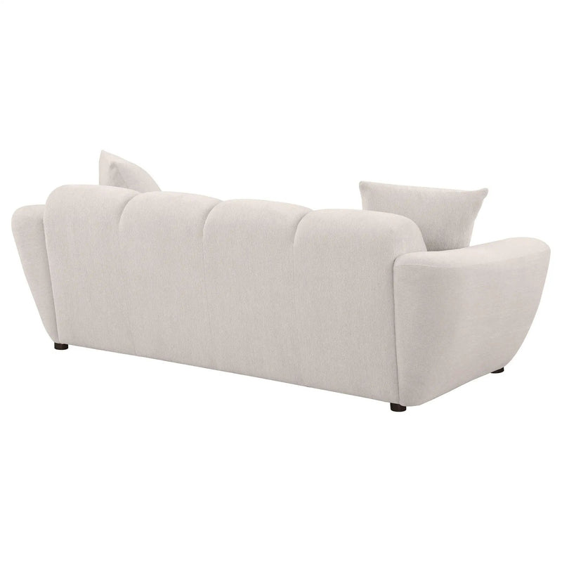 Destino Chenille Upholstered Splayed Arm Sofa Greige by Unique Piece Furniture