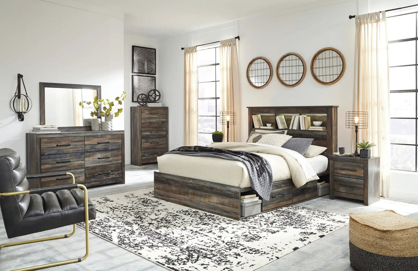 Drystan - Bookcase Bed Set by Unique Piece Furniture