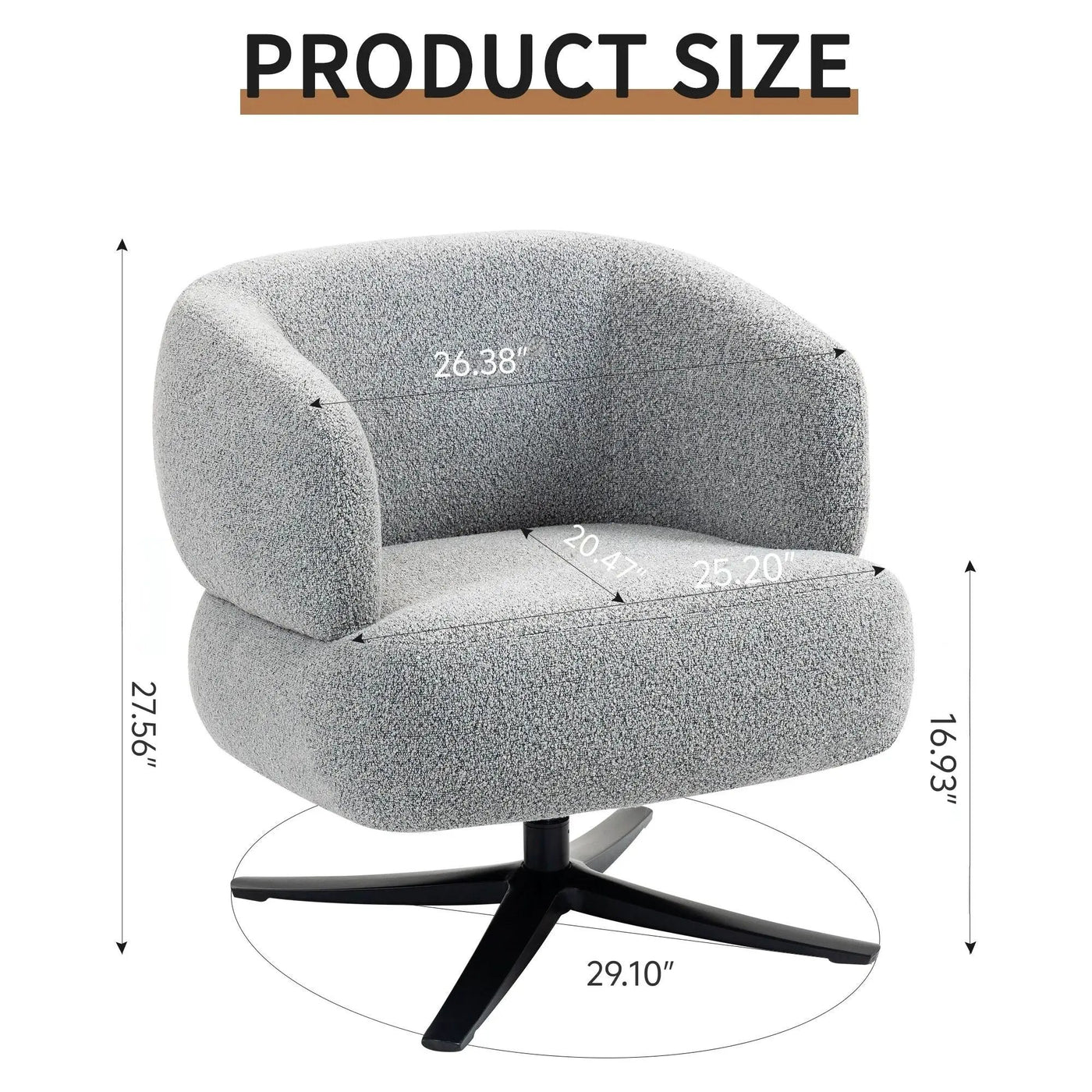 Cuddle Style Leisure Swivel Sofa Chair by HouseOfZazla