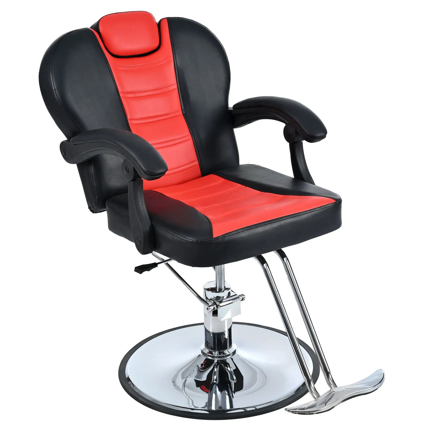Classic Reclining Barber Chair Salon Chair For Hair Stylist With Heavy Duty Hydraulic Pump, 360° Rotation, Tattoo Chair Shampoo Beauty Salon Equipment, Max Load Weight 330 Lbs by HouseOfZazla