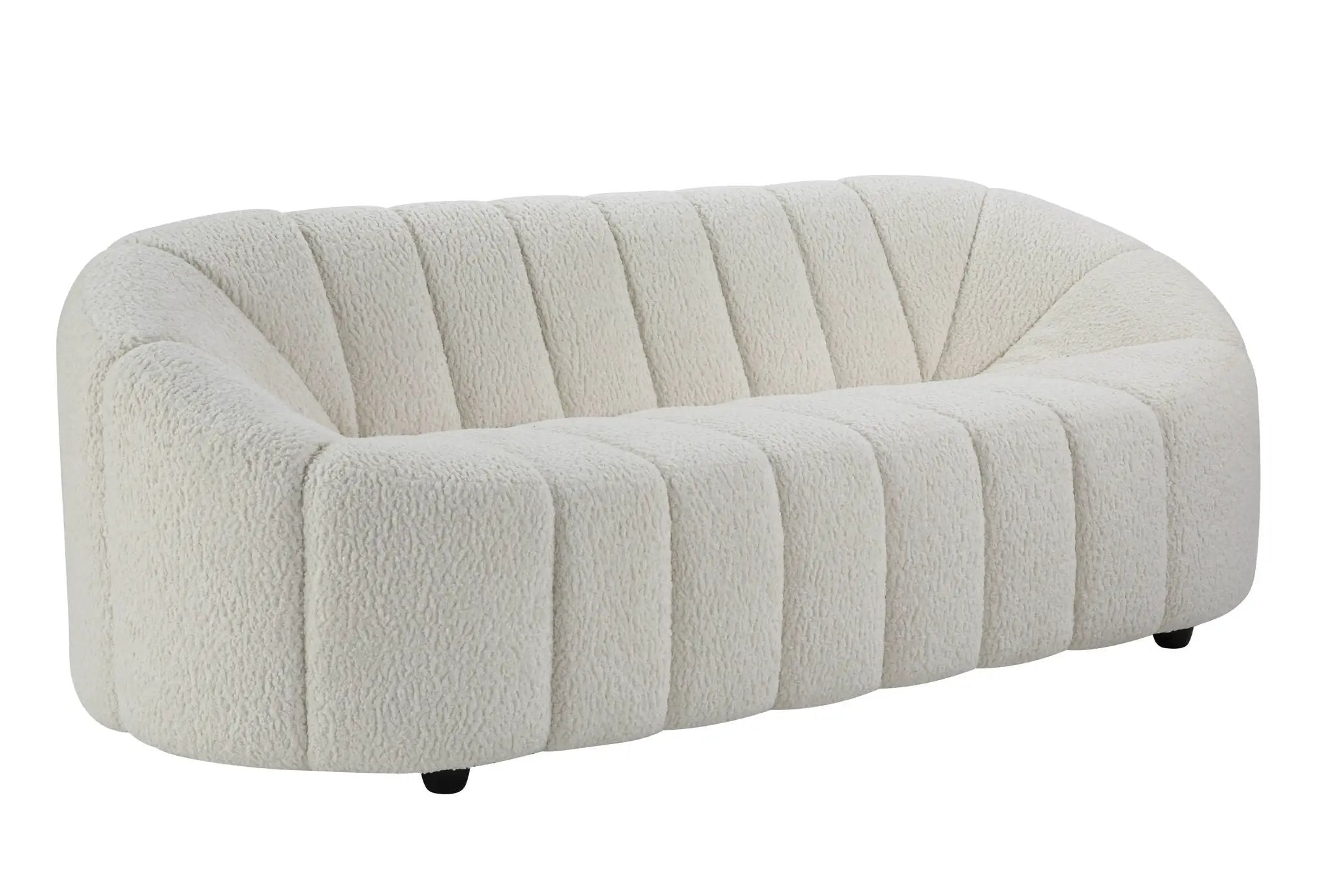 Osmash - Teddy Sherpa Sofa - White by Unique Piece Furniture