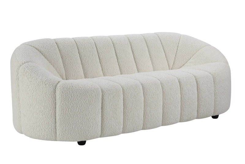 Osmash - Teddy Sherpa Sofa - White by Unique Piece Furniture