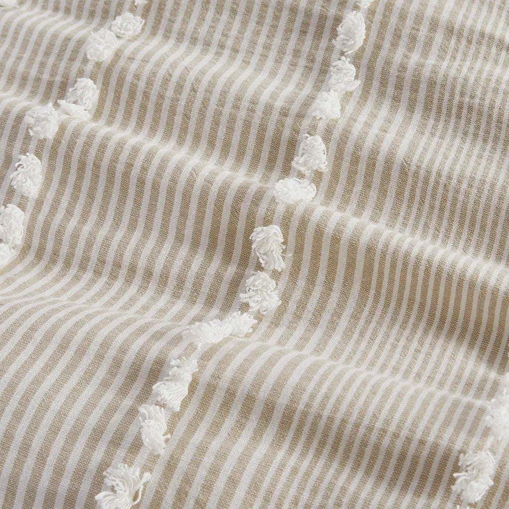 Full/Queen 3 Piece Cotton Yarn Dyed Comforter Set by HouseOfZazla