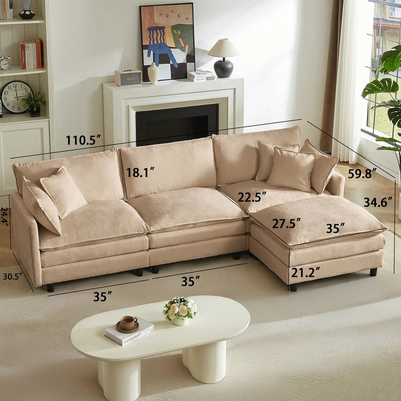 Modular Sectional Sofa by HouseOfZazla
