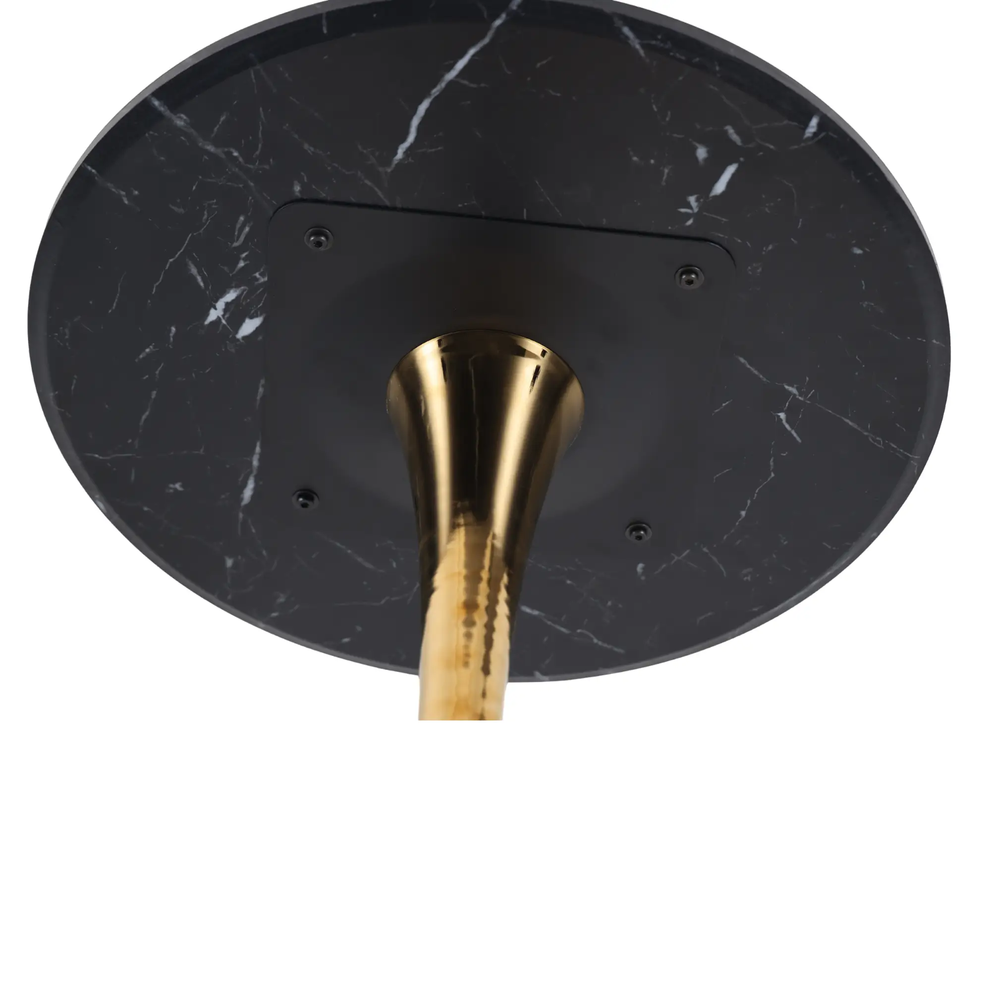 Mid-Century Black Marble Tulip Table by HouseOfZazla
