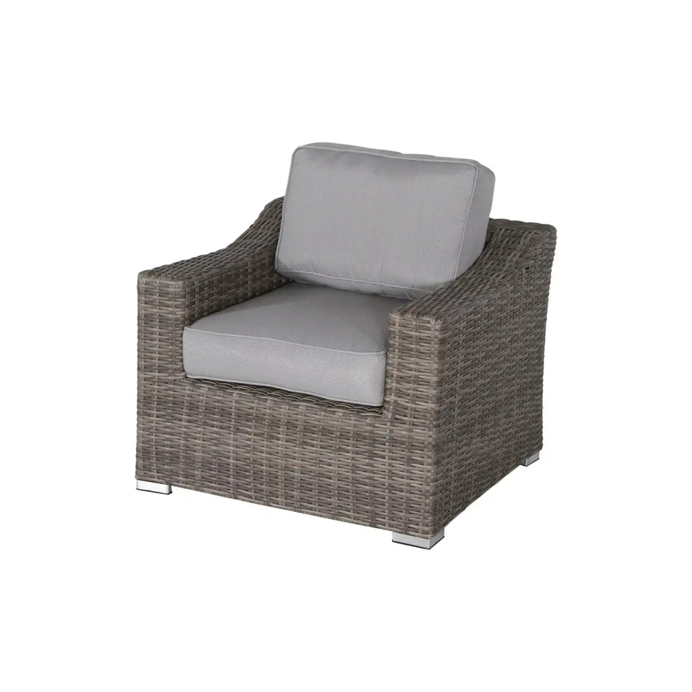 Outdoor Wicker Conversation Set With Cushions, All Weather by HouseOfZazla