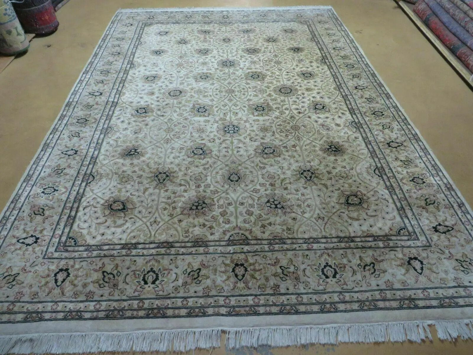 6' X 9' Vintage Fine Handmade Pakistan Oriental Floral Wool Rug Carpet Nice by Jewel Rugs