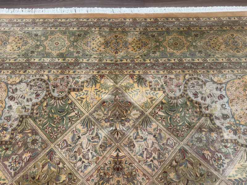 Pak Persian Rug 9x12, Diamond Panel Design, Fine 225 KPSI, Wool by Jewel Rugs
