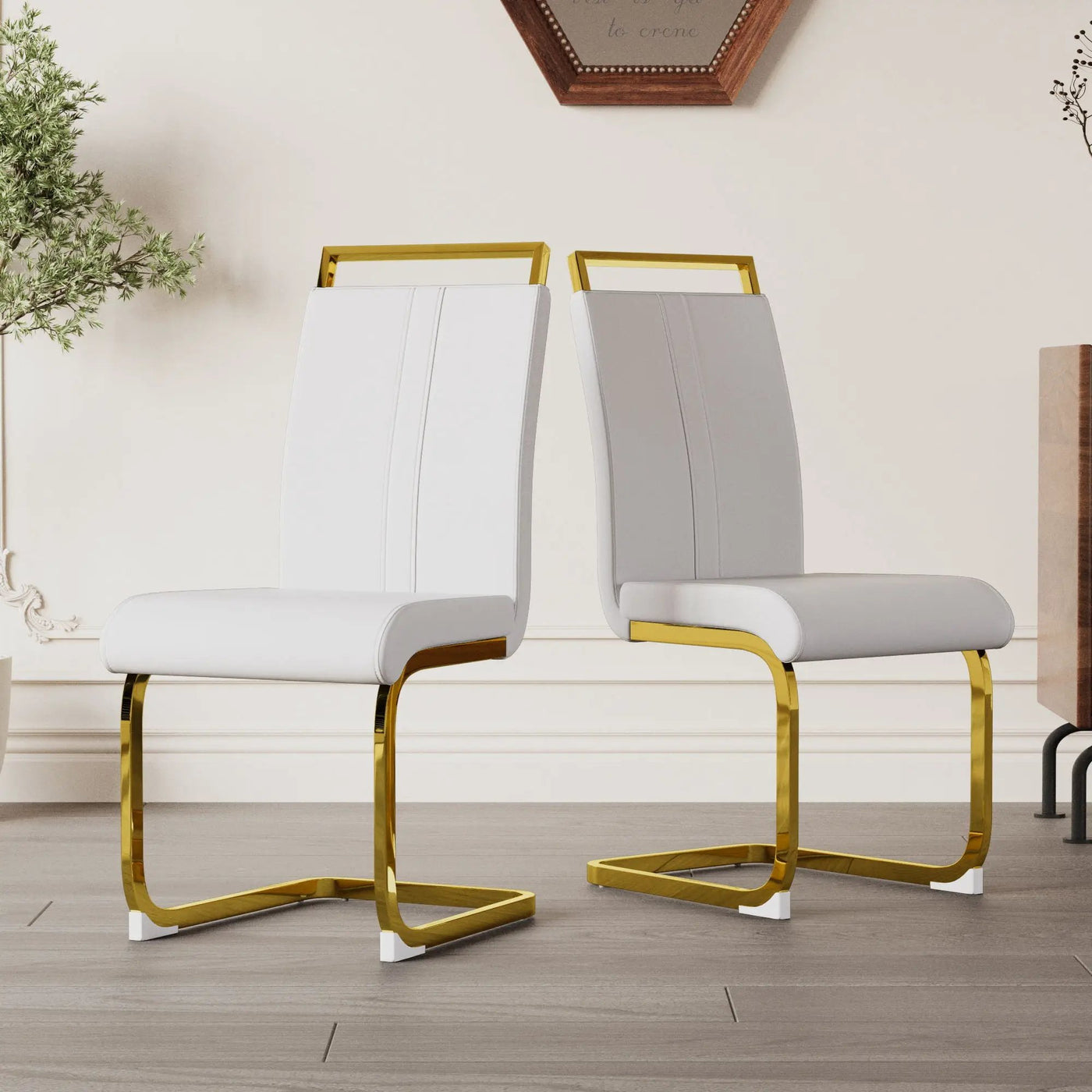 Side Dining Room Chair, Padded Seat High Back by HouseOfZazla