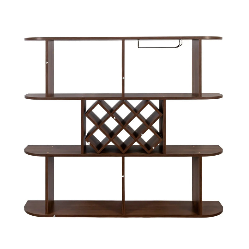 Large Wall Mounted 3 Tier Rustic Bottle Wine Rack by HouseOfZazla