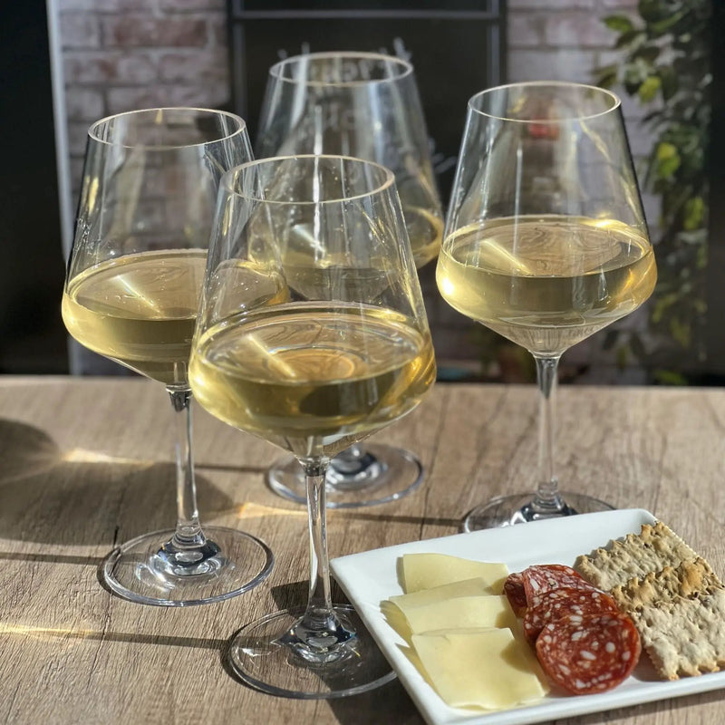 Tritan Lexington - Leadingware Wine Glass Set, Unbreakable 15Oz Bpa Free Plastic Wine Glasses (Set of 4) - Clear by HouseOfZazla