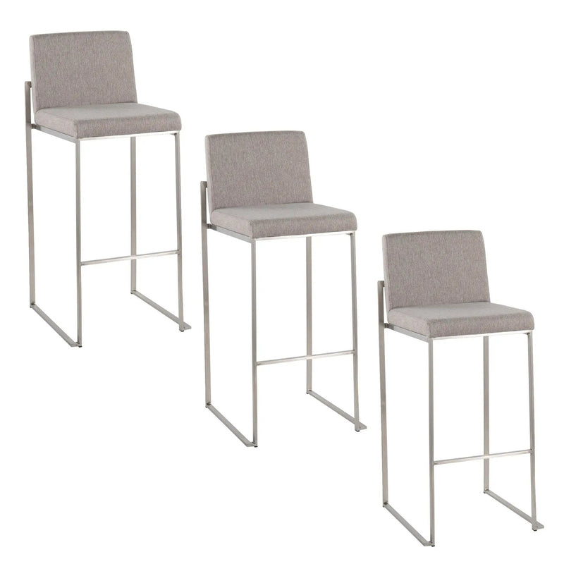 Fuji - Contemporary And Modern Elegance High Back Barstool by Unique Piece Furniture