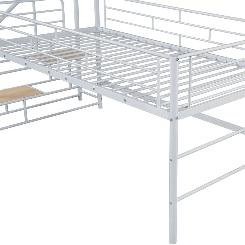 Loft Bed With Storage Stairs And Metal Frame by Unique Piece Furniture