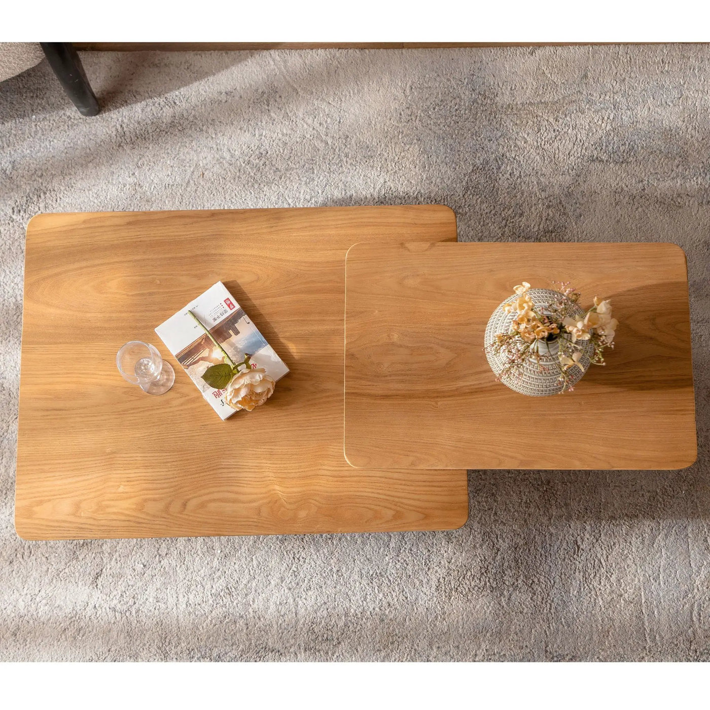 Square Coffee Table Set (Set of 2) by HouseOfZazla