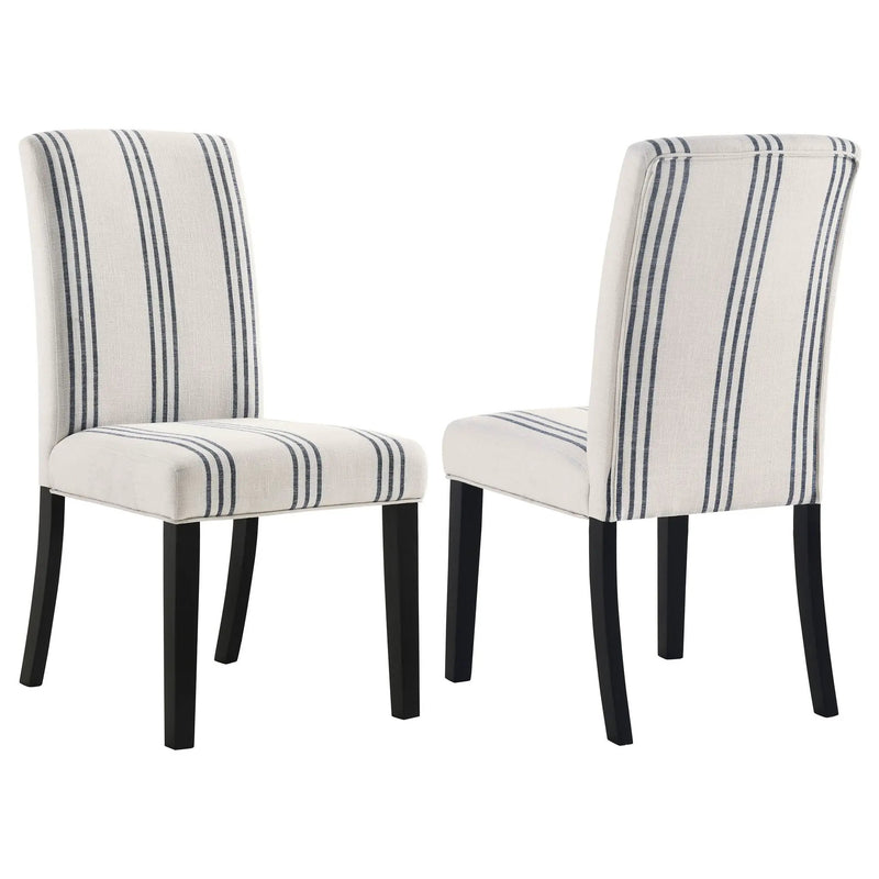 Herran Upholstered Dining Side Chair Beige (Set of 2) by Unique Piece Furniture