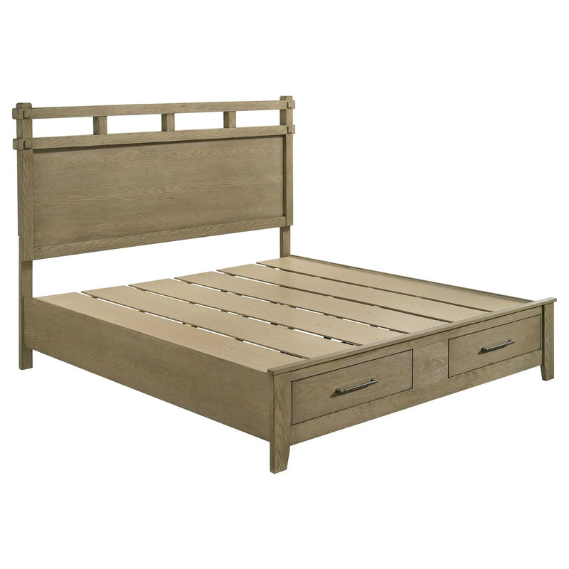 Hazlewood 5-piece Eastern King Bedroom Set Vineyard Oak by Unique Piece Furniture