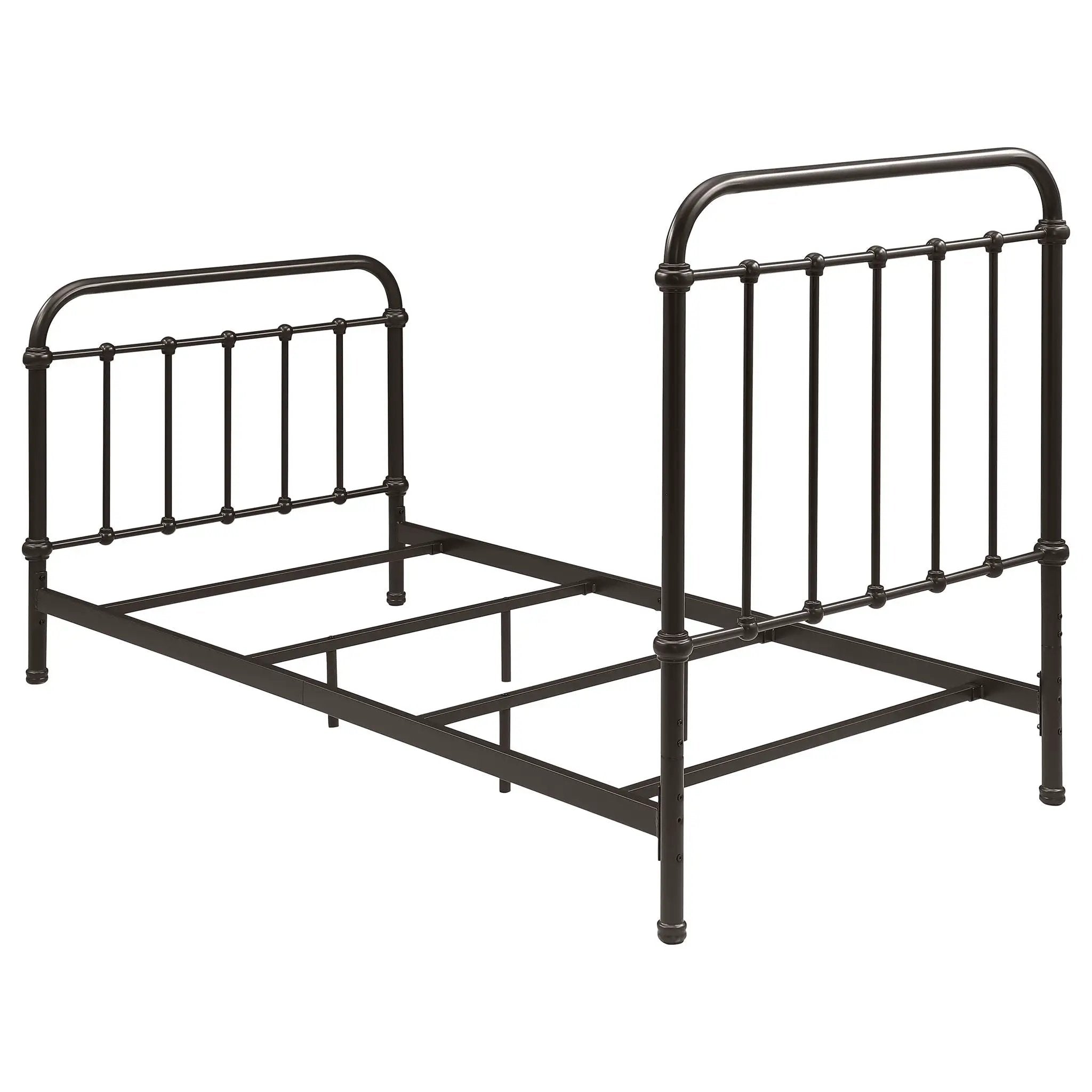 Livingston Metal Twin Open Frame Bed Dark Bronze by Unique Piece Furniture