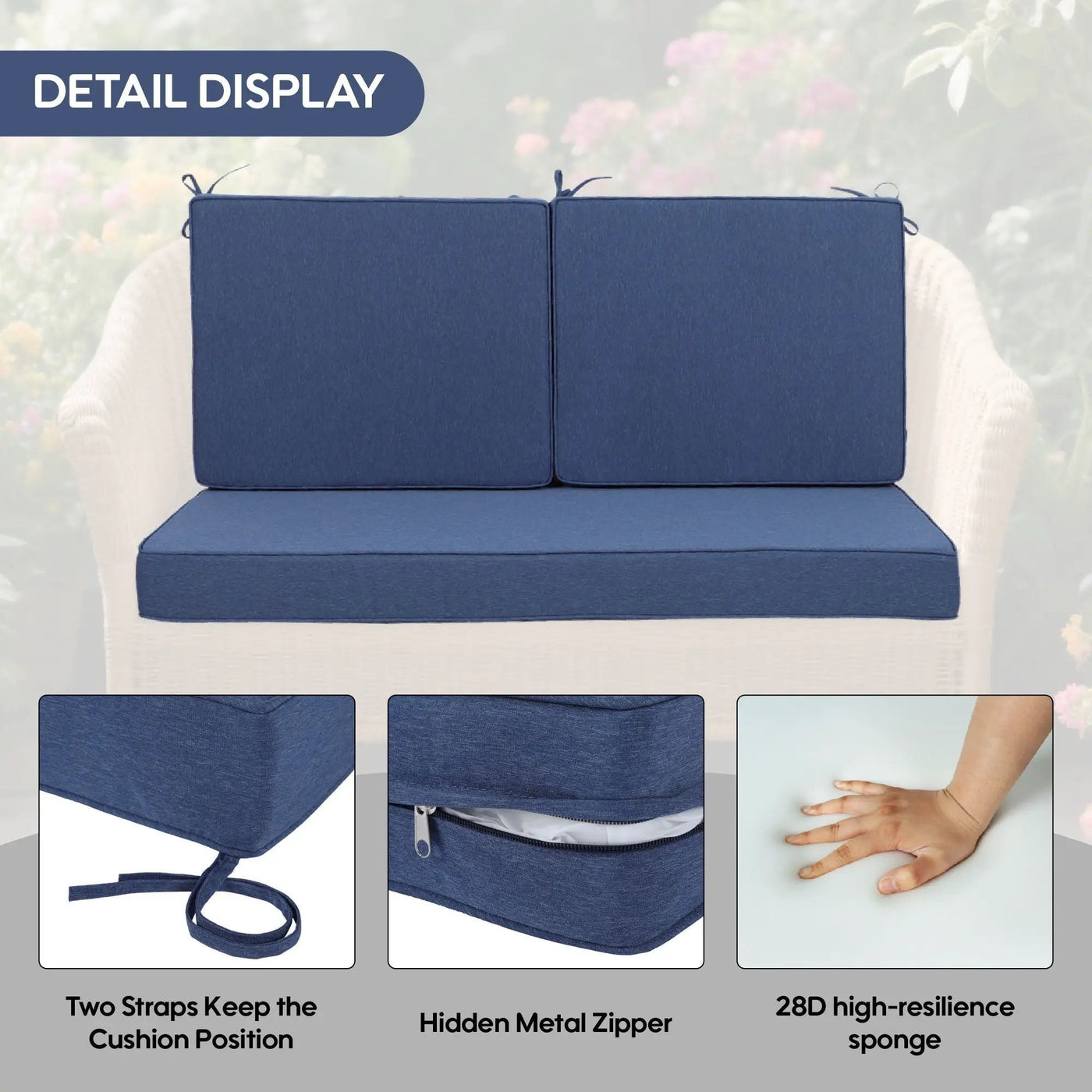 Deep Seat Waterproof Replacement Patio Chair Cushions For Patio Furniture by HouseOfZazla