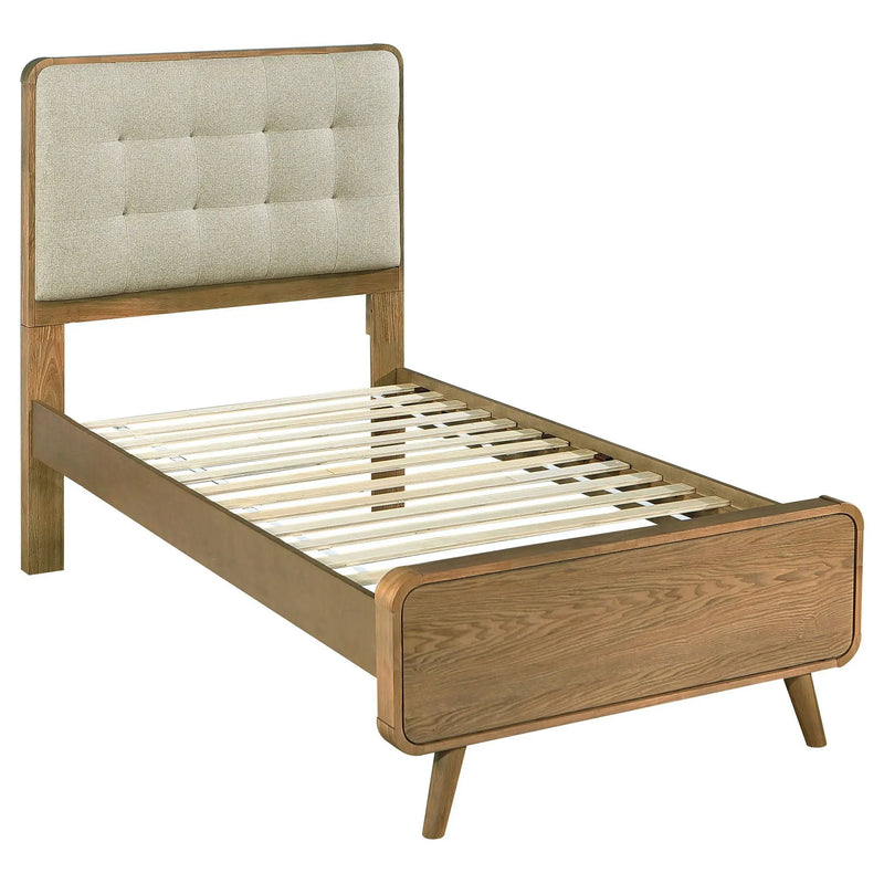 Robyn Wood Twin Platform Bed Light Ash by Unique Piece Furniture