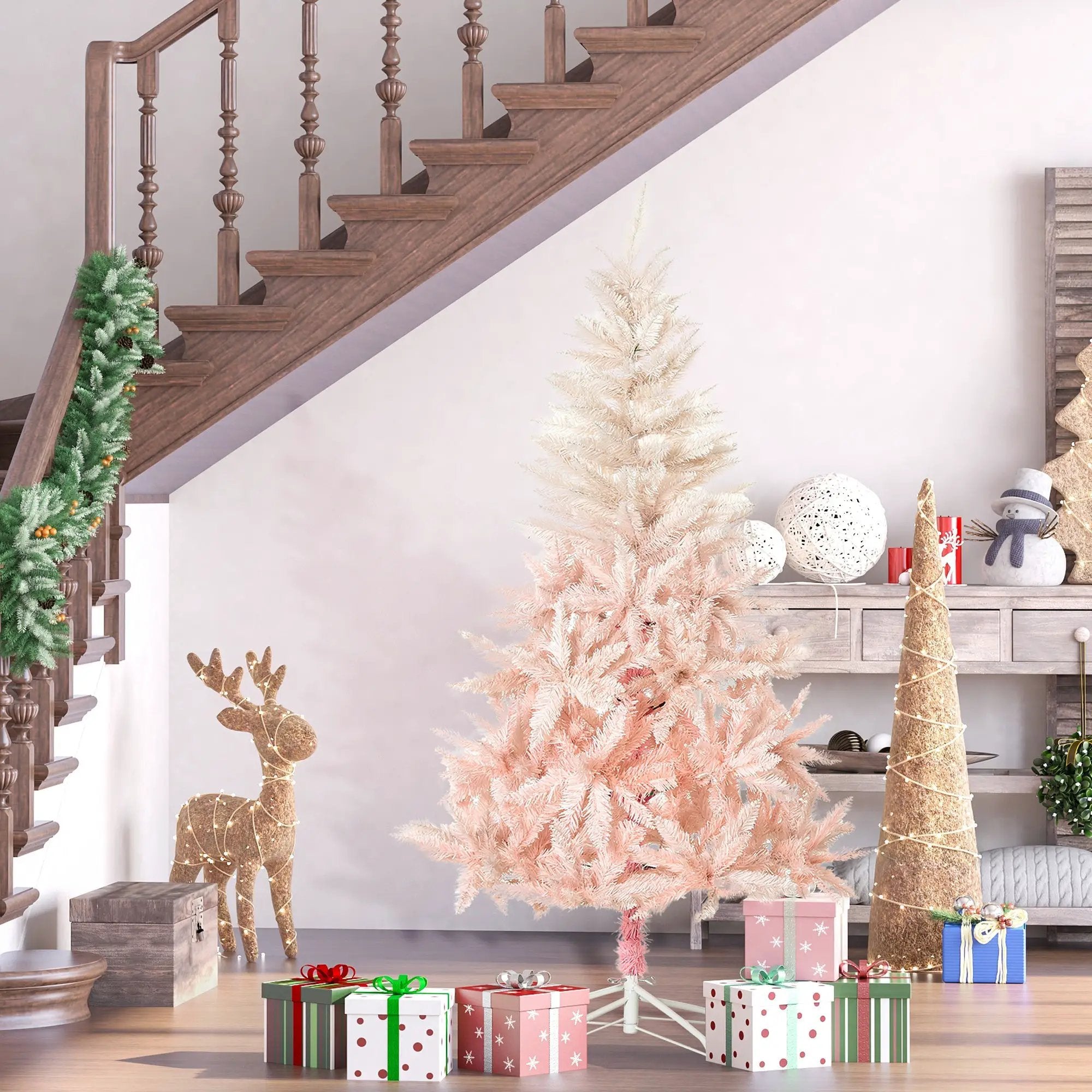 HOMCOM 6ft Unlit Spruce Artificial Christmas Tree by HouseOfZazla
