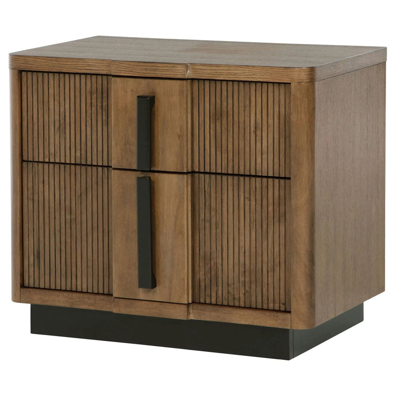 Terrace 2-drawer Nightstand Bedside Table Ash Brown by Unique Piece Furniture