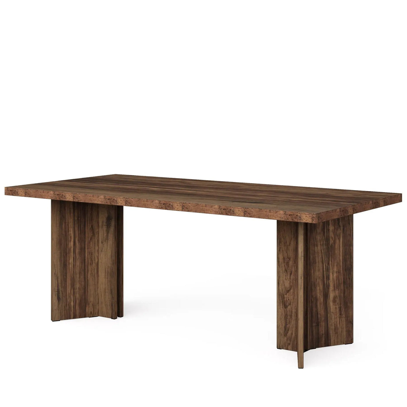 Executive Desk, Vintage Computer Workstation With Thickened Tabletop by HouseOfZazla